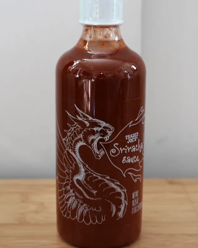 Trader Joe's Sriracha bottle
