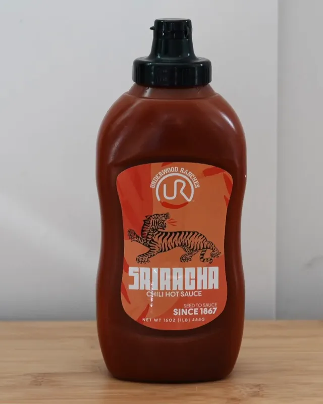 Underwood Ranches Sriracha bottle