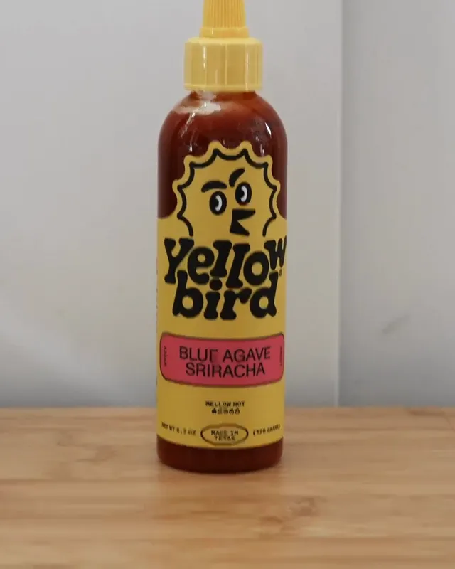 Yellowbird Blue Agave Sriracha bottle